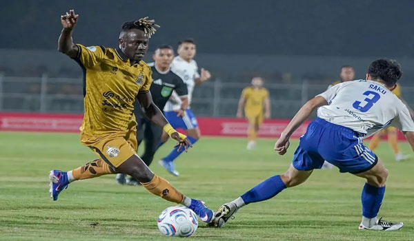 Pemain Bhayangkara Presisi Lampung FC Moussa Sidibe
