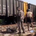 Pemotor Tertabrak Kereta Api di Bandar Lampung